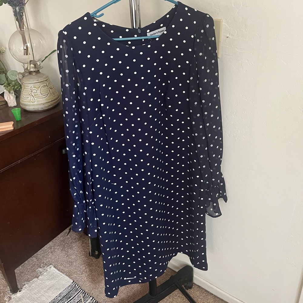 Business Casual polka dot dress